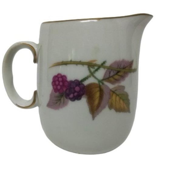 EVERSHAM Fine Porcelain Creamer Peach & Berries - Picture 2 of 6